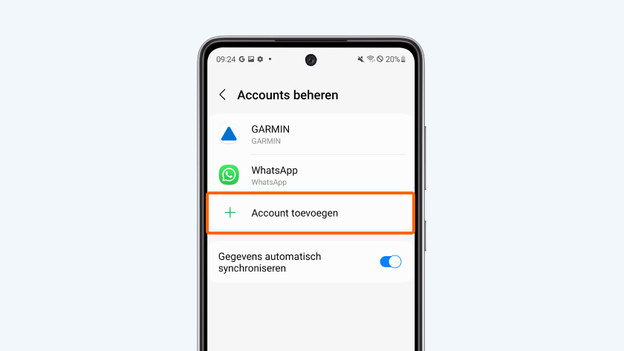 Android Google account toevoegen