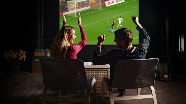 Projector for outdoors