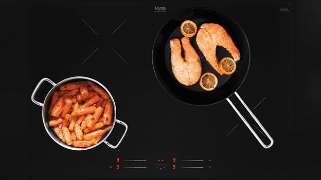 Poêles sur plaque de cuisson