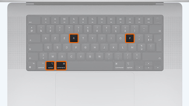Option + Command + P + R