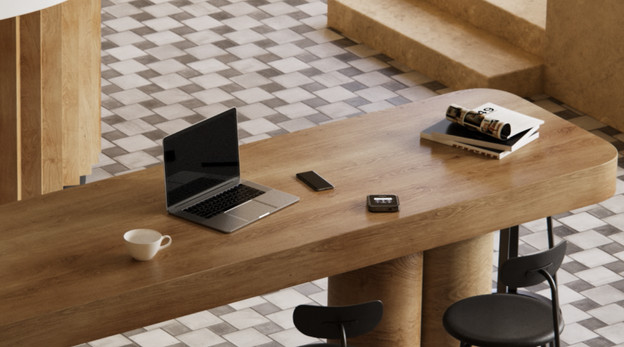 Werkplek met een mifi router