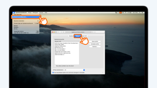 Sélectionner le profil de couleur