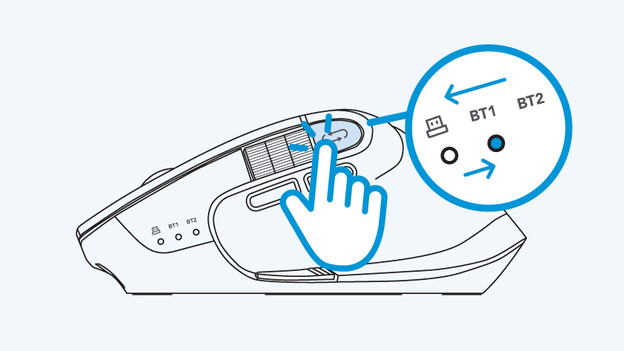 Stap 1b: sluit de muis aan via bluetooth