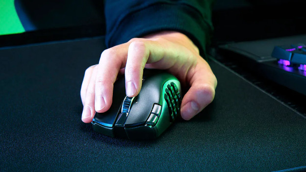 Gaming muis in gebruik