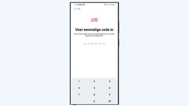 Stap over op iOS app