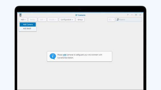 Camera toevoegen in Surveillance Station