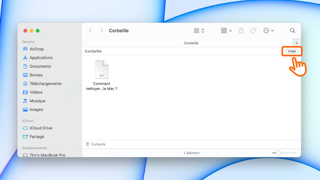 Vider la corbeille Mac