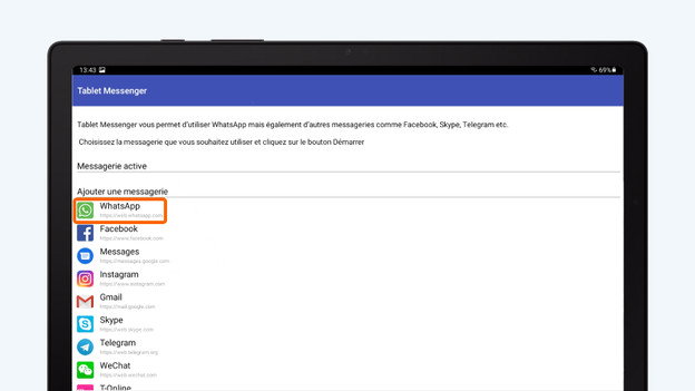 Ajoutez « WhatsApp ».