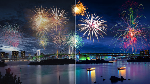 Couleurs ternes et vives