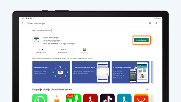 Messenger-app toevoegen