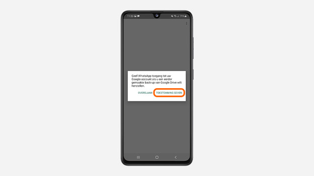 Whatsapp back up herstellen