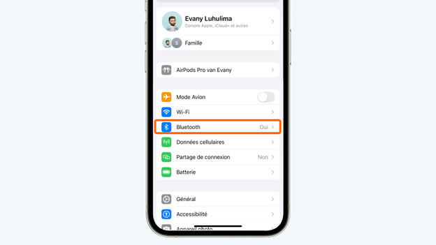 1. Allez dans « Réglages »