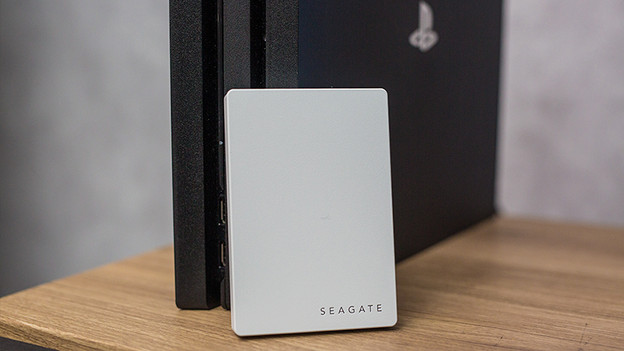 External hard drive with PlayStation 4