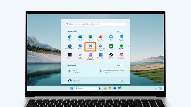 Accédez aux paramètres