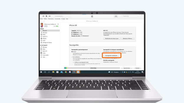 Sous « Appareils », cliquez sur « iPhone »
