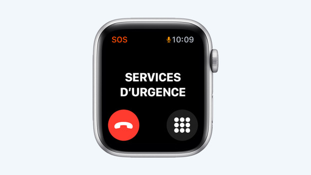 Appeler les services d'urgence sur Apple Watch