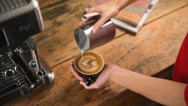 Latte art maken