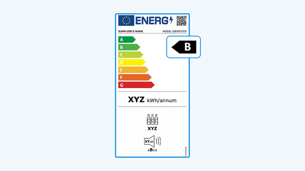 Energy label wine fridge