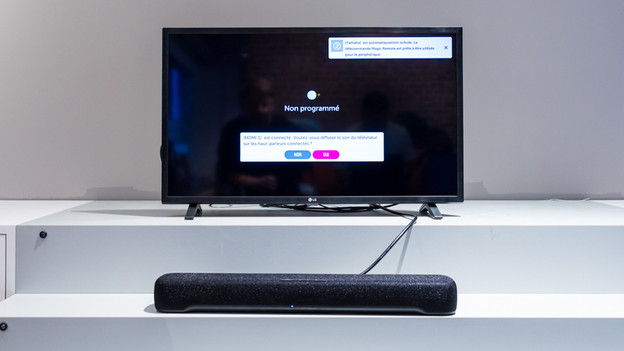 La TV LG reconnait automatiquement la barre de son connectée