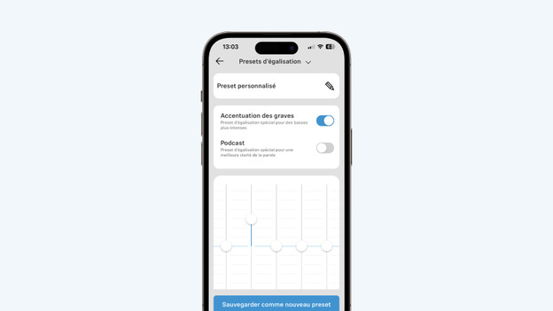 Régler les bandes audios