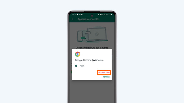 Appuyez sur « Se déconnecter ».