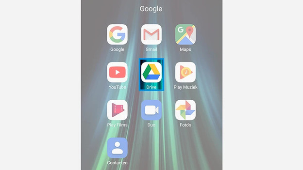 1. Open Google Drive op je oude smartphone