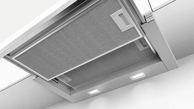 Hotte aspirante vue du dessous