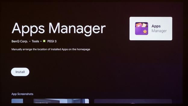 Installer BenQ Apps Manager