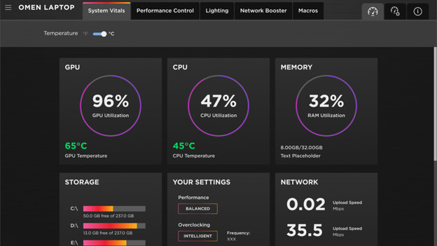 This is the Omen Gaming Hub