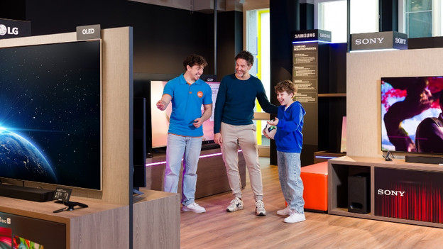 Welke televisies staan in de winkel?