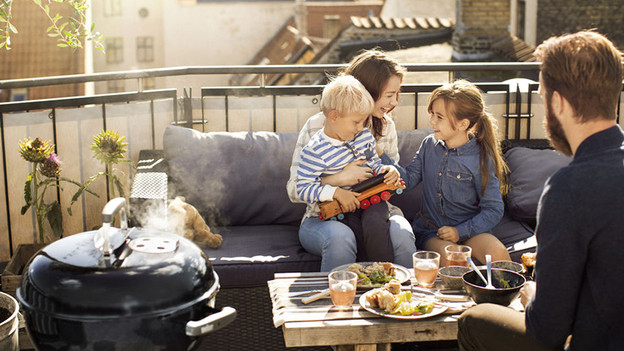 Use on the balcony or patio