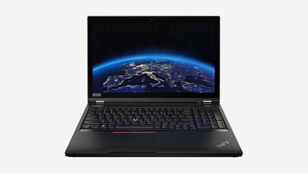 A Lenovo workstation laptop.