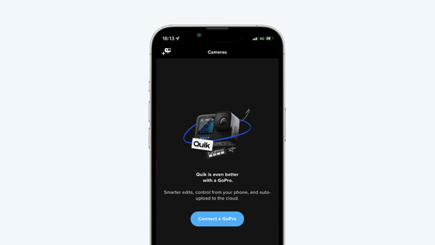 Connect GoPro with GoPro app