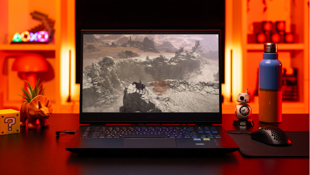 Gaming laptop with Horizon Forbidden West