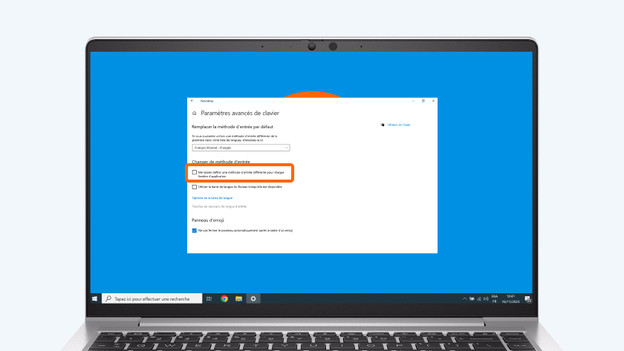 Configurer les paramètres du clavier par fenêtre