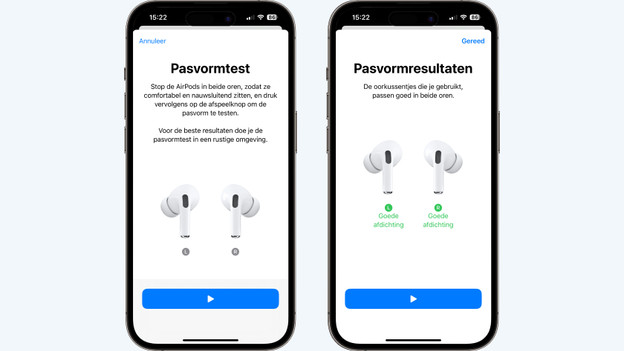 Pasvormtest AirPods Pro