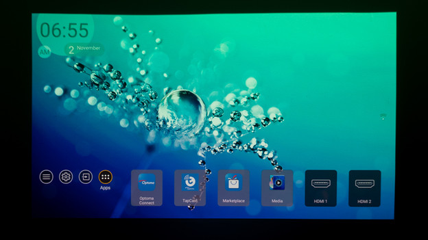 Main screen Optoma