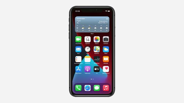 Le widget est placé