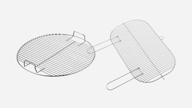Chromed steel barbecue rack