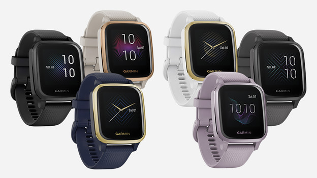 Garmin Venu Sq: square, LCD display