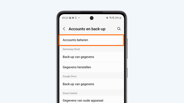 Android account beheren