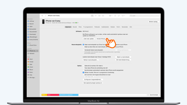 Restore via your Mac