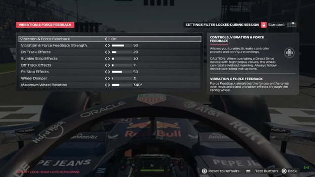 Force feedback racestuur f1 25