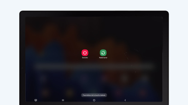 Redémarrer la tablette