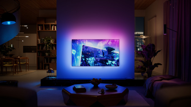 Télévision Philips OLED avec barre de son