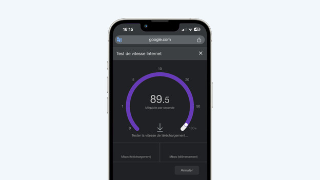 test de vitesse internet