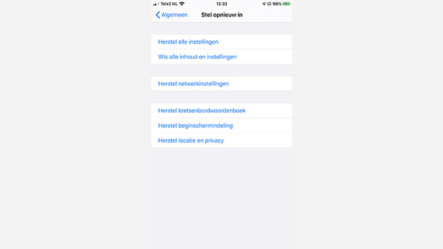 Réinitialiser un iPhone