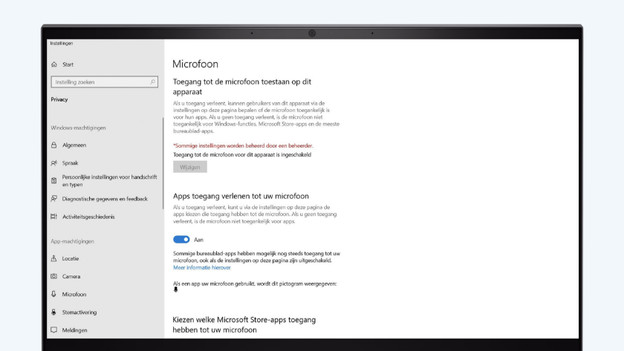 privacy instellingen
