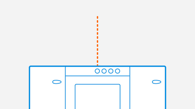 Hartlijn tekenen dampkap