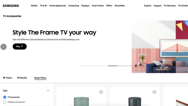 The Samsung accessory webshop